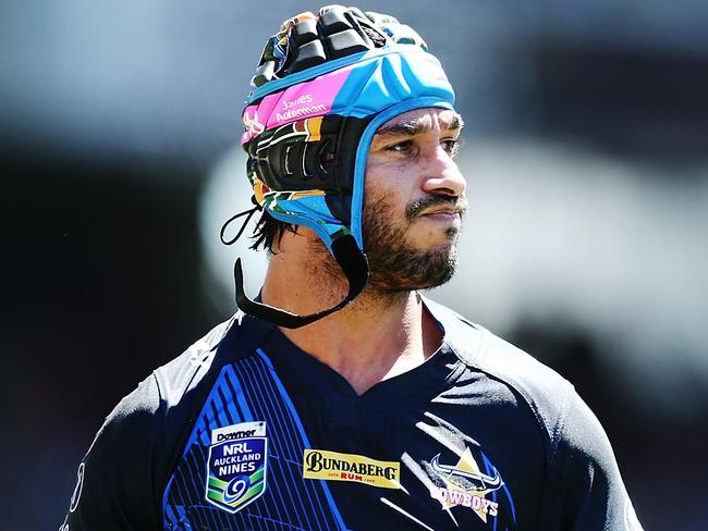 AUCKLAND, NEW ZEALAND - FEBRUARY 04: Johnathan Thurston of the Cowboys looks on during the 2017 Auckland Nines match between the Cowboys and the Roosters at Eden Park on February 4, 2017 in Auckland, New Zealand. (Photo by Anthony Au-Yeung/Getty Images)