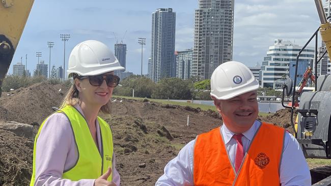 Councillor Brooke Patterson and Mayor Tom Tate.