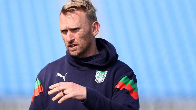 AUCKLAND, NEW ZEALAND - SEPTEMBER 14: New Zealand Warriors coach Andrew Webster during a Warriors training session at Mt Smart Stadium  on September 14, 2023 in Auckland, New Zealand. (Photo by Fiona Goodall/Getty Images)