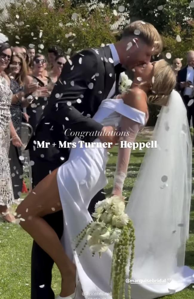 Friends took to Instagram to post snapshots of the newlyweds. Picture: Instagram