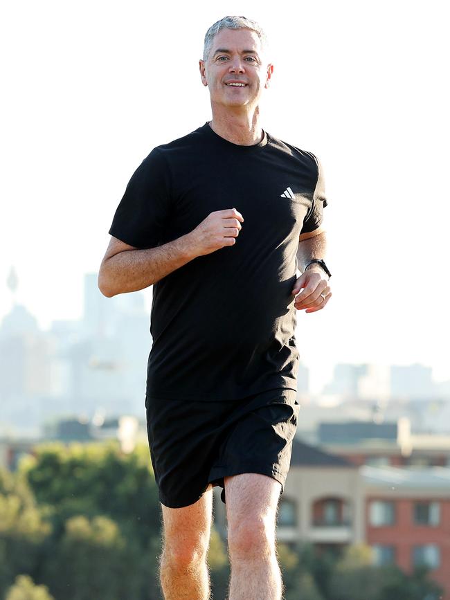 NSW Tourism Minister John Graham is running in Sunday’s Sydney Marathon. Picture: Tim Hunter.