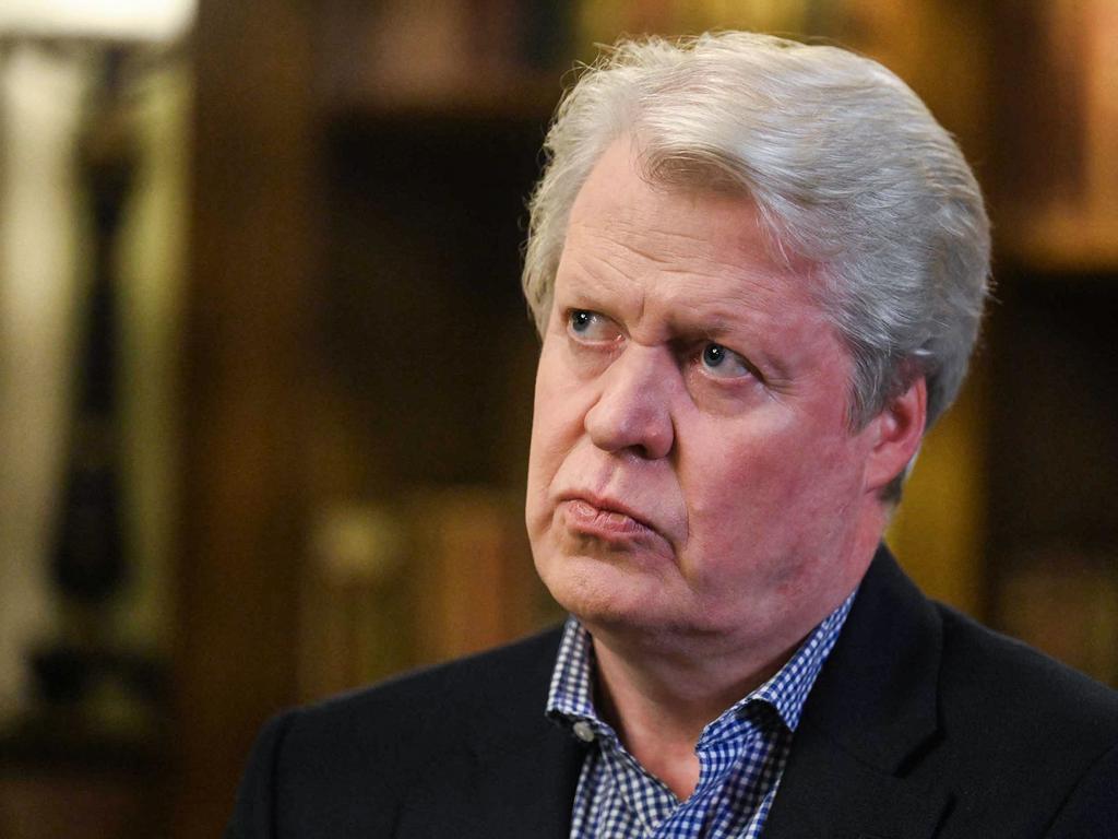 Earl Spencer during his BBC interview. Picture: AFP Photo/Jeff Overs-BBC