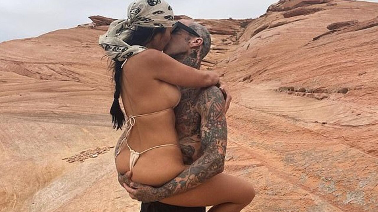 Kourtney and Travis sent fans into a spin with this recent picture. Picture: Instagram