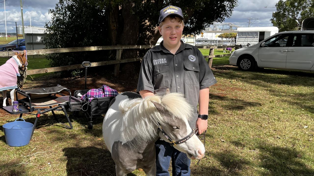 Harry with Ayla at the Kingaroy Show on Saturday, May 3 2025.