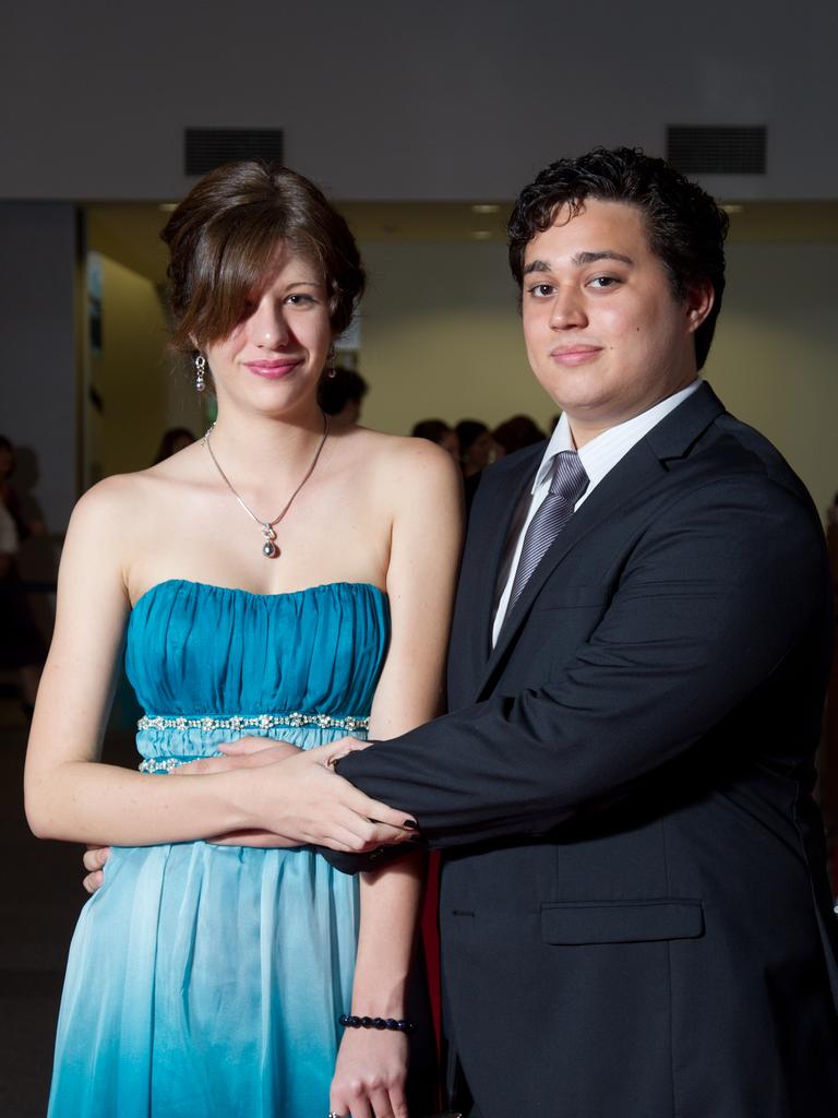 Stephanie Harden and Cameron Lerch at the 2012 Kormilda College formal. Picture: SHANE EECEN / NT NEWS