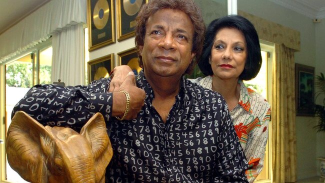 Kamahl with his former wife Sahodra. The pair separated in 2021.