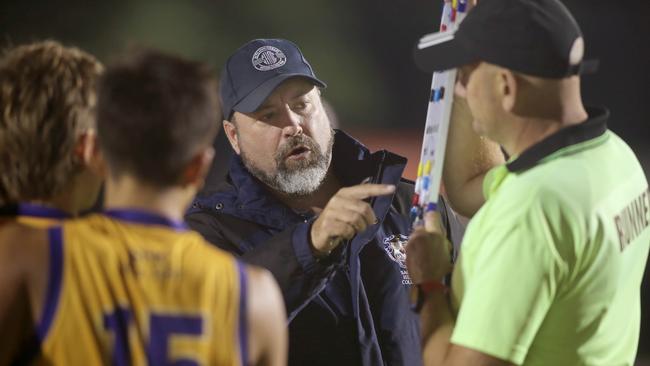 Sacred Heart coach Jon Symonds was impressed by his team’s performance against Rostrevor. Picture: Dean Martin