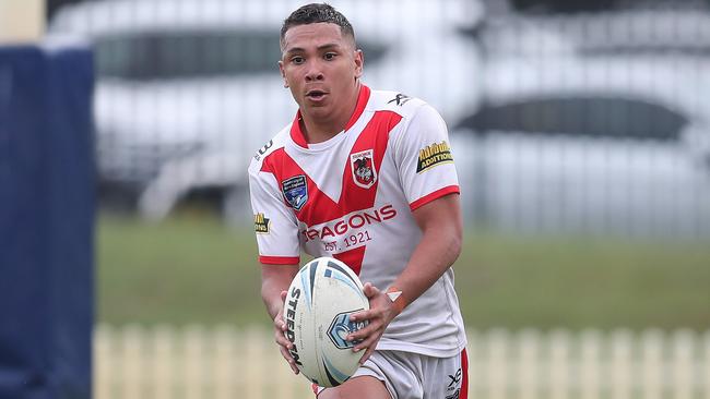 CJ Mundine in action for a junior Dragons side. Photo: Bryden Sharp