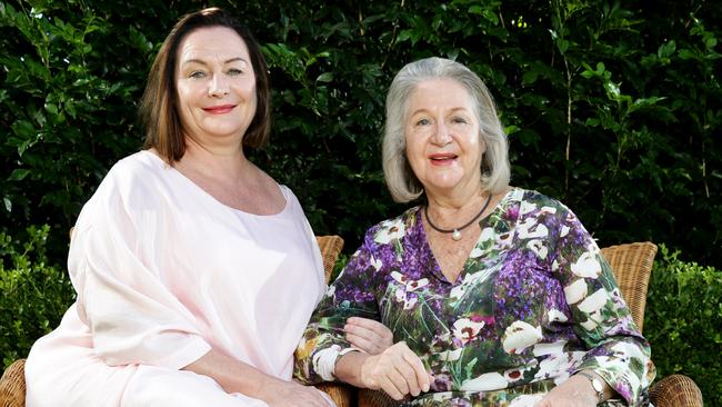 Ms Walton’s daughter Anne Marie Holman and granddaughter Anna Holman are honoured the airport will be named after her. Picture: Jonathan Ng