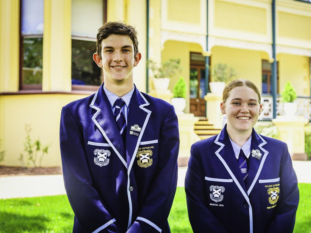 Blackheath & Thornburgh College captains Jayden Pacey and Sascha Young.