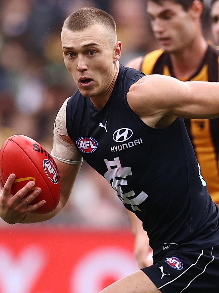 Missing: Inspirational leader Patrick Cripps leaves a big hole.