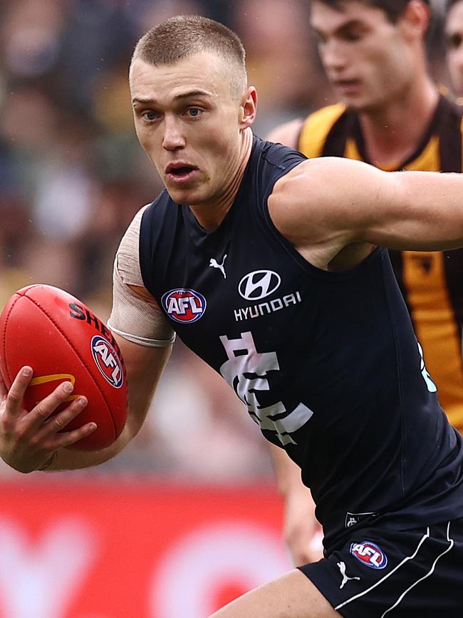 Missing: Inspirational leader Patrick Cripps leaves a big hole.