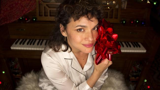 Norah Jones is one of the pop star elves getting in the Xmas spirit early in 2021. Picture: Supplied