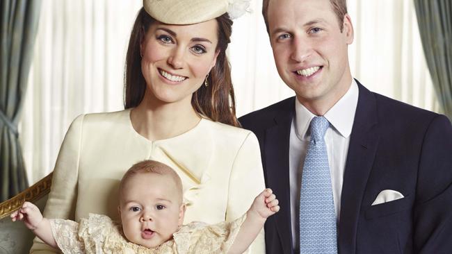 The official portrait for the christening of Prince George Alexander Louis of Cambridge.