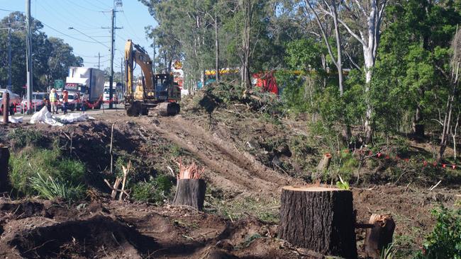 Trees along Depot Rd were removed during Stage 2 of the Telegraph Road corridor upgrade. Picture: Renee McKeown