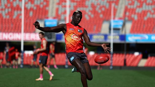 Mabior Chol will play his first AFL game since round 9. (Photo by Chris Hyde/Getty Images)