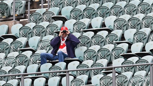 NRL fans will be kept at a distance. Photo: AAP Image/Dean Lewins