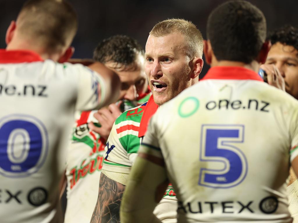 Barnett is a reformed man at the Warriors. Picture: NRL Photos