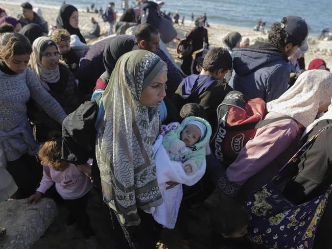 Displaced Palestinians return to their homes in the northern Gaza Strip. Picture: AP