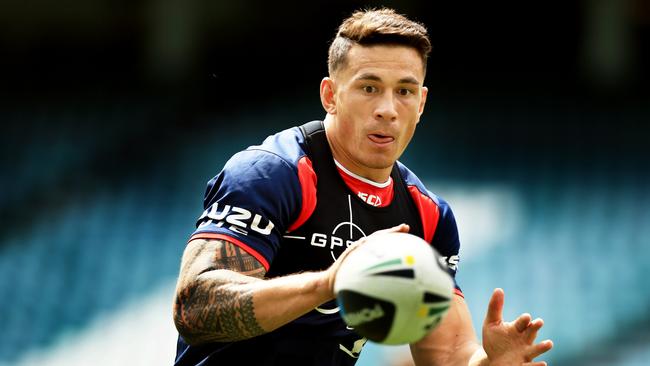 The Roosters have room to add Sonny Bill Williams to their roster for the remainder of the season. Picture: Mark Evans