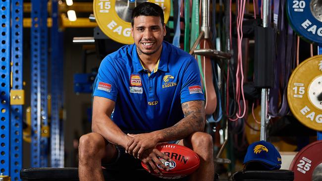 Tim Kelly shows off his new colours. Picture: AFL Photos/Getty Images