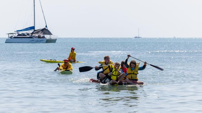 Darwin Beer Can Regatta at Mindil Beach, 2025. Picture: Pema Tamang Pakhrin