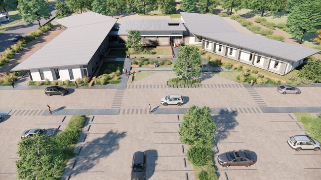 A $40 million satellite hospital, being built near a busy ferry terminal, has been labelled a white elephant and criticised for local traffic chaos after a teen was hit by a car in the area.