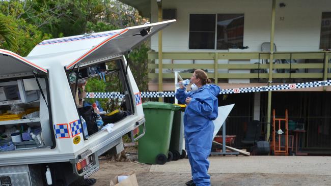 A scenes of Crime Officer at Mr Knyvett’s Belgian Gardens home.