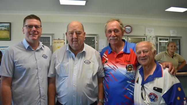 James Bannerman and John Hart from Dalby and District FSD with Kieth Teakle and Derrick Hirning.