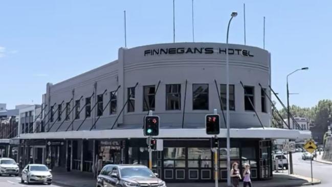 Jack Milner is on trial for the alleged sexual assault of a woman who had just left Finnegans Hotel on November 25, 2022 Picture: Google Maps.