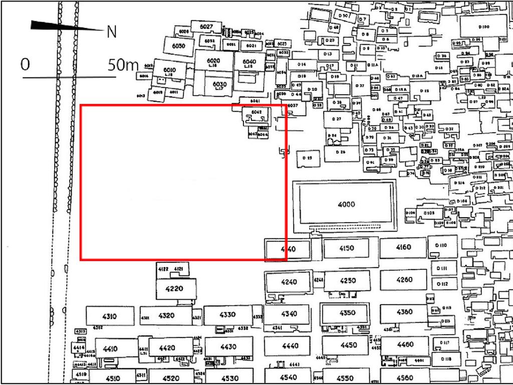 Plan of the Western Cemetery where the anomaly was detected. Picture: Archaeological Prospection