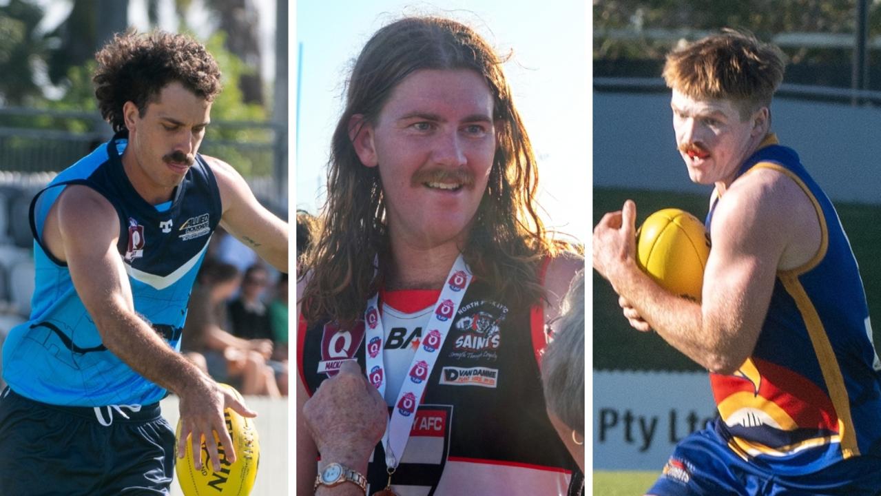 L-R Luke Slater (North Mackay Saints), Cameron Hill (North Mackay Saints), Joel Mitchell (Mackay Magpies).