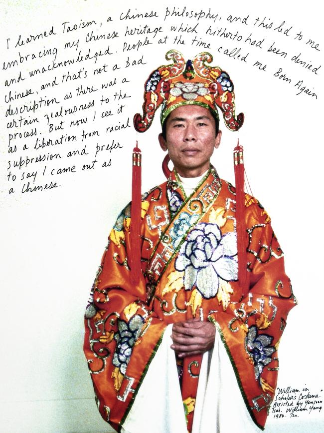 Detail: William Yang, William in scholar's costume 1984/2009 Inkjet print 94.6 x 61.6 cm 2010.04 UQ Art Museum Image Courtesy: The Artist