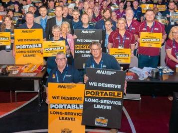 The AWU has endorsed a legislated universal portable long service leave entitlement. Picture: Supplied