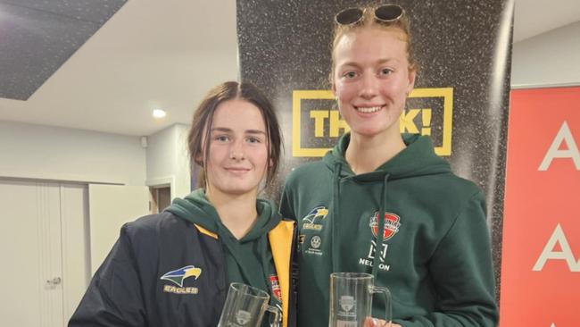 Sasha Branson (right) was one of the top performers at the Country Championships. Picture: Barossa Light and Gawler Football Association