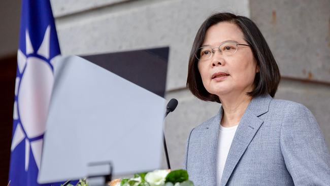 President Tsai Ing-wen last week said ‘Taiwan must not rely only on the protection of others’. Picture: AFP