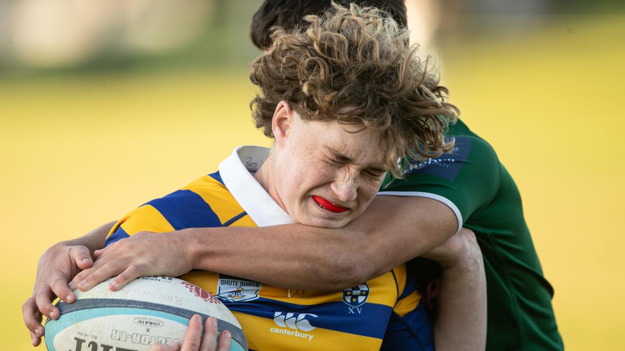 A Sydney Uni player getting plenty of attention in the under 18s.