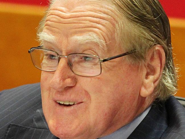 The Rev Fred Nile  at the Inquiry into the Leasing of Electricity Infrastructure at State Parliament.