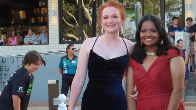 Students from Urangan State High School celebrating their formal.