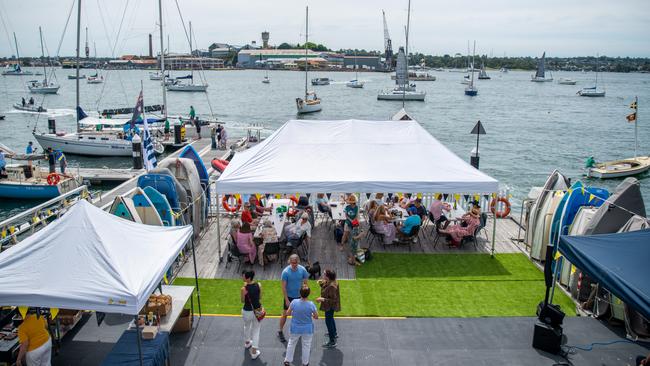 Perfect spot for a party! The premises of Balmain Sailing Club. Picture: Thomas Lisson