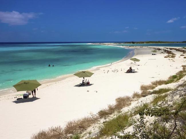 You might be scrubbing a boat, but imagine days off in the Caribbean.