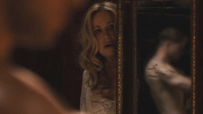 Jennifer Coolidge’s character walks in on a very compromising scene.