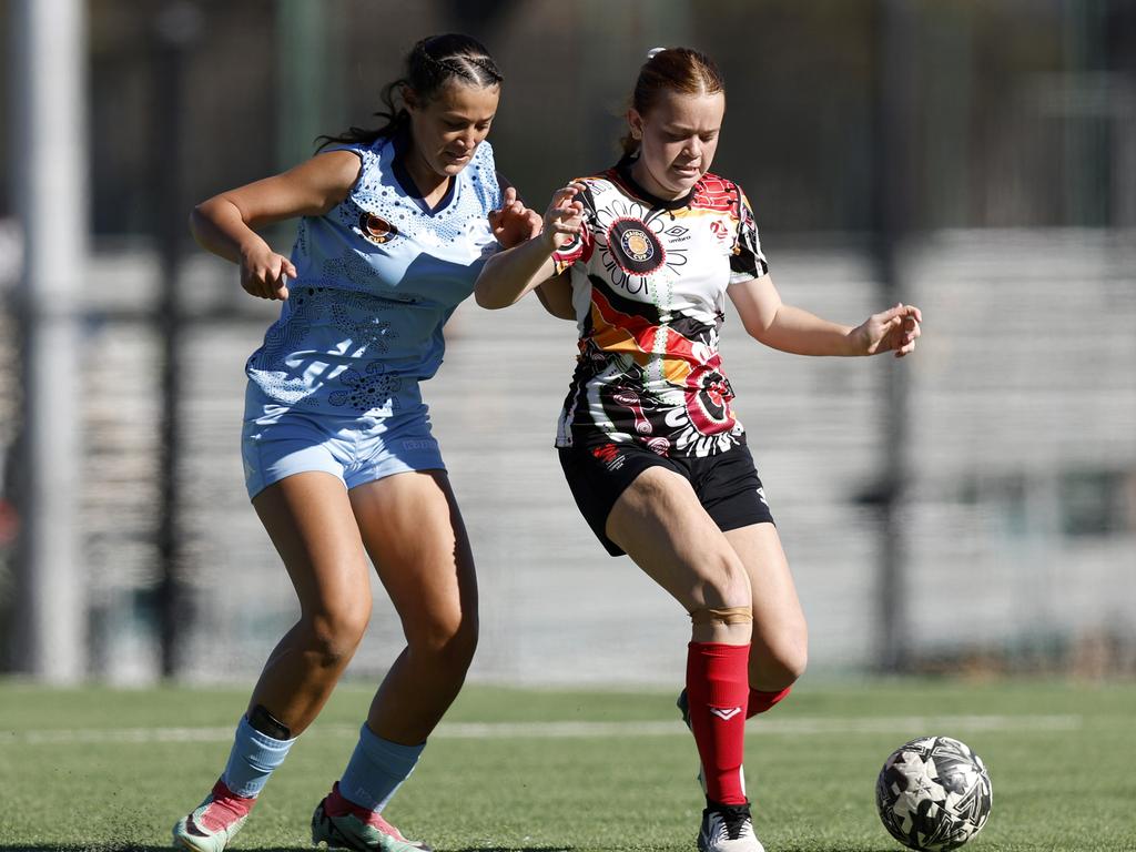 Tayah McVittie. Picture: Michael Gorton. U16 Girls NAIDOC Cup at Lake Macquarie Regional Football Facility.