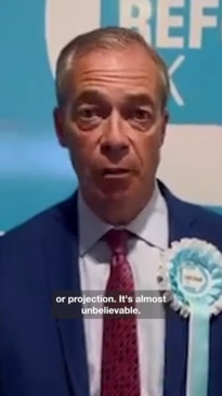 'The revolt against the establishment is underway.' Nigel Farage after massive UK election result