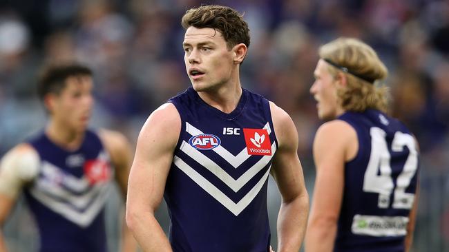 Lachie Neale says he won’t be playing at the Dockers next season. Picture: Getty Images