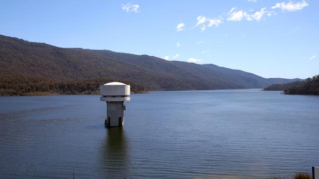 Thomson Reservoir, Melbourne's largest dam is sitting at 96.7% capacity.