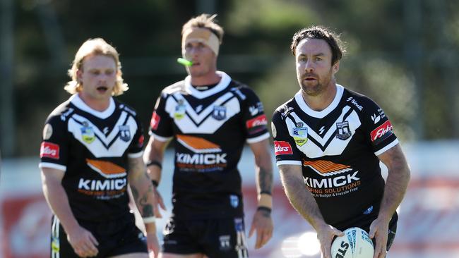 James Maloney in action as Ourimbah returned to first grade football for the first time in six years. Picture: Sue Graham