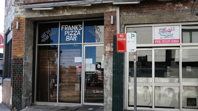 Closed: Frank’s Pizza Bar in Camperdown. Picture: Gaye Gerard