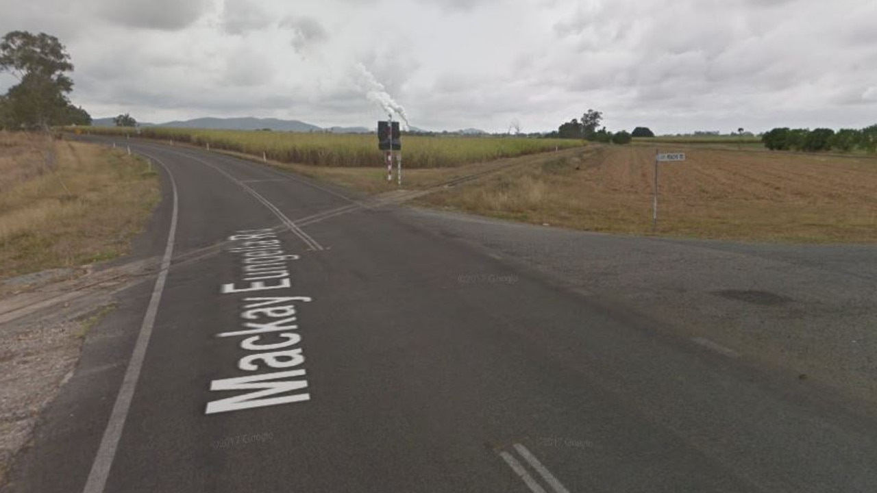 The Mackay-Eungella Rd is shut in both directions following a crash between a car and power pole west of Marian.