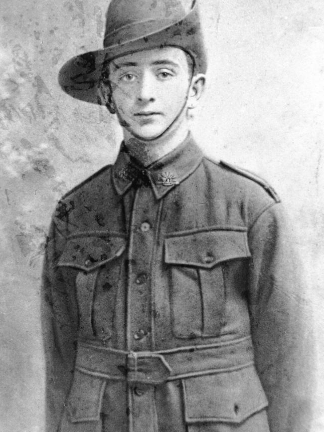 Private James Charles (Jim) Martin (1901—1915) is thought to be the youngest Australian to die during active service. Picture: Australian War Memorial